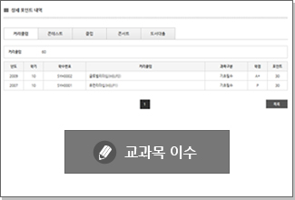 교과목 이수